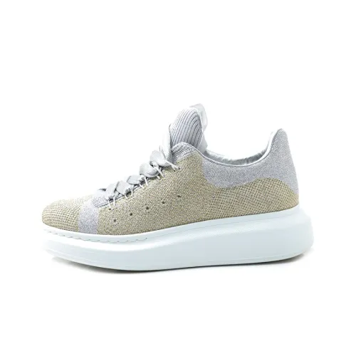 Alexander McQueen Casual Shoes Women's Low-Top Beige Gray