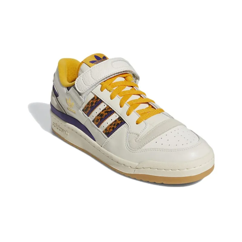 Adidas Forum 84 Low Off White Collegiate Gold Cream White-2