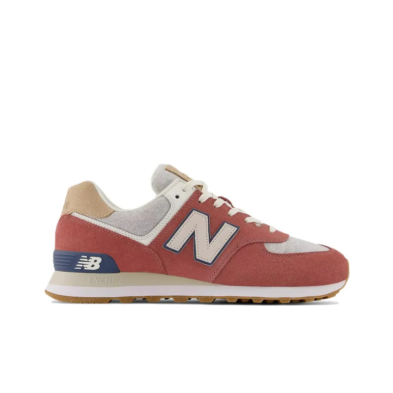 New Balance 574 Mineral Red White Gum-1