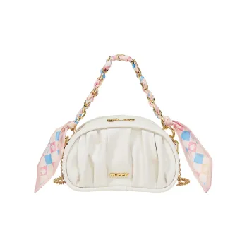 Miffy PU Bean Bag Chain Bag Handbag Shoulder Bag Crossbody Bag Women's Ecru/Green
