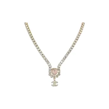 CHANEL Necklaces Women's Gold
