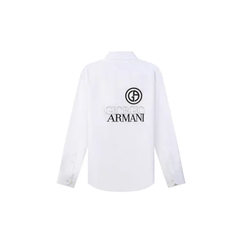 GIORGIO ARMANI Shirts Men White