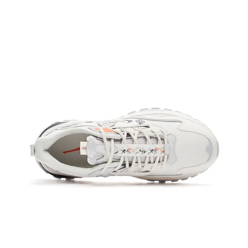 Erke Xun Seal Low-Top Sports Casual Shoes Men's White Gray-2