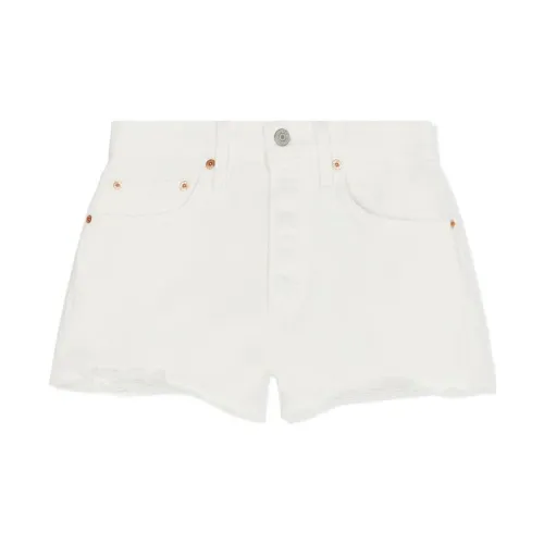 Levis Denim Shorts Women's White