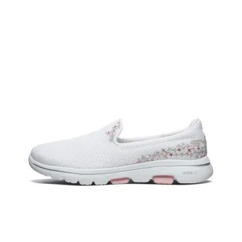 Skechers Go Walk 5 Cushioned Anti Slip Wear Resistant Breathable Lightweight Low Top Casual Shoes Women's White