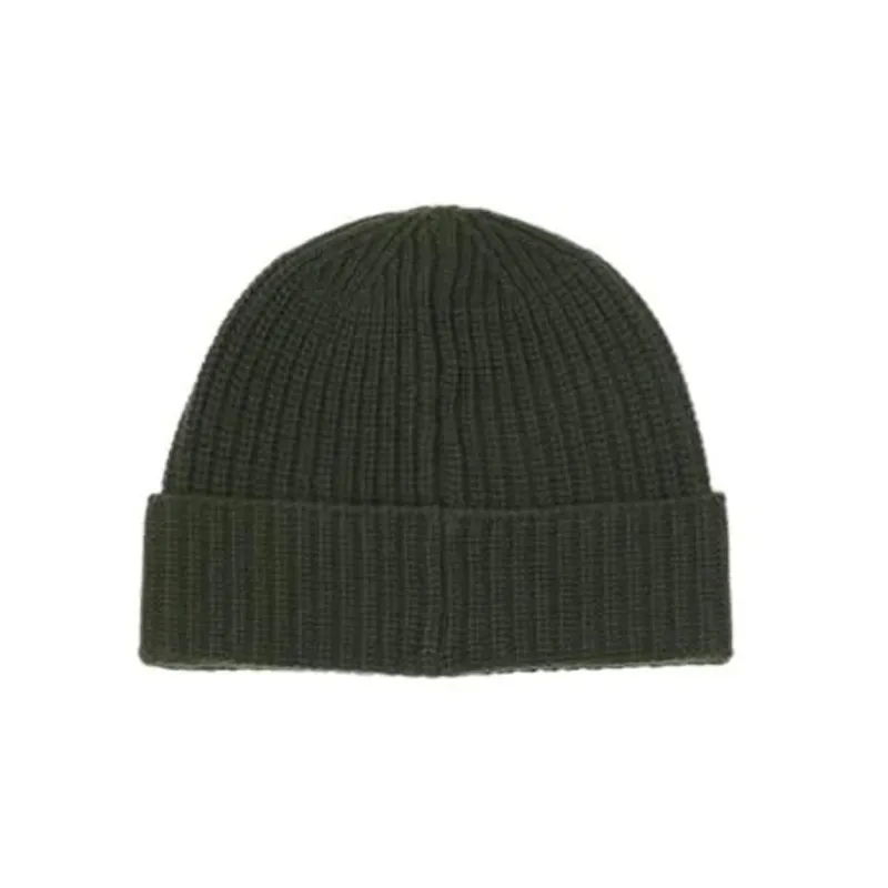 STONE ISLAND Compass Appliqué Virgin Wool Beanie-1