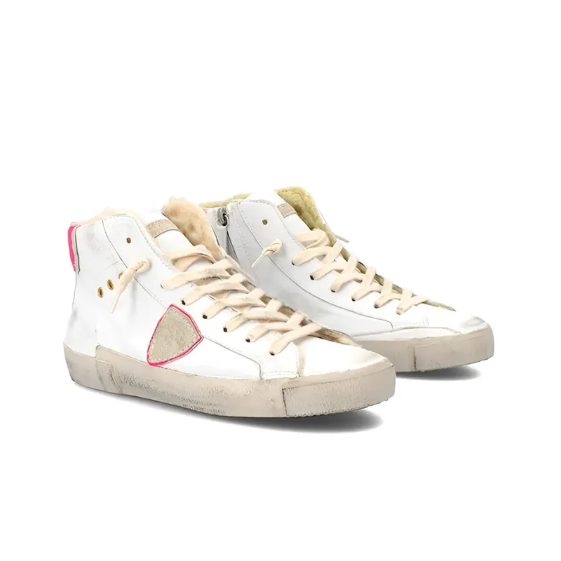 PHILIPPE MODEL Paris Logo-patch High-top Sneakers-1