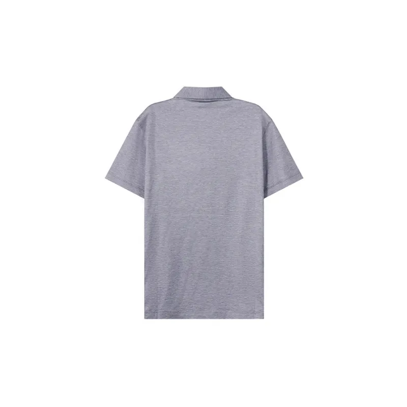 GIORGIO ARMANI Silk And Cotton mélange Jersey Polo Shirt-1