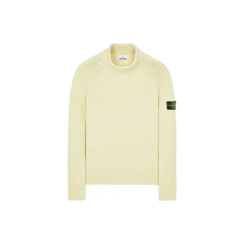 STONE ISLAND Sweaters Men Apricot Cream