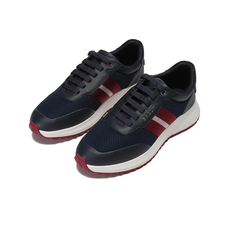 BALLY Low Top Sports Casual Shoes Men's Blue-2
