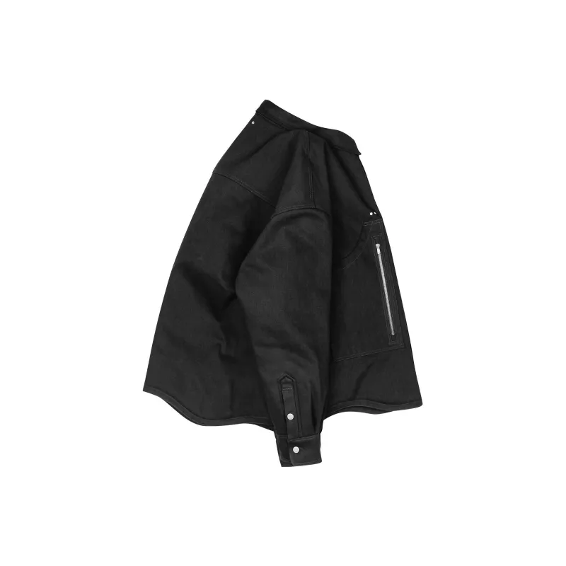 Far Archive Denim Jackets Unisex Black-2