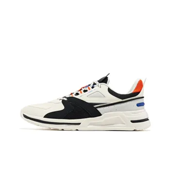 HENANBOWUYUAN x Erke Met Low Top Running Shoes Men's White Orange
