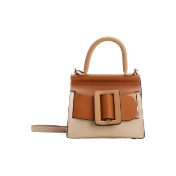 BOYY Calfskin Crossbody One Shoulder Handbags Women's Brown/Beige
