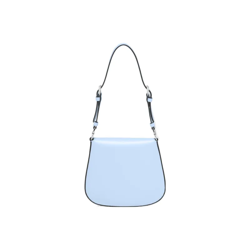 PRADA Shiny Leather Portable Crossbody Bag Shoulder Bag Mini Women's Sky Blue-1