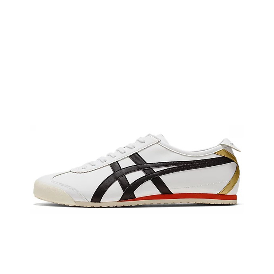 Onitsuka Tiger Mexico 66 White Black Gold US M 8