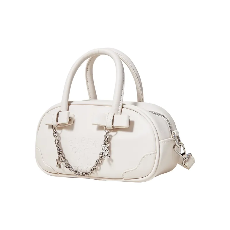 Miffy PU Casual Bag, Baseball Bag, Shoulder Bag, Crossbody Bag, Handbag Women's White/Green-1