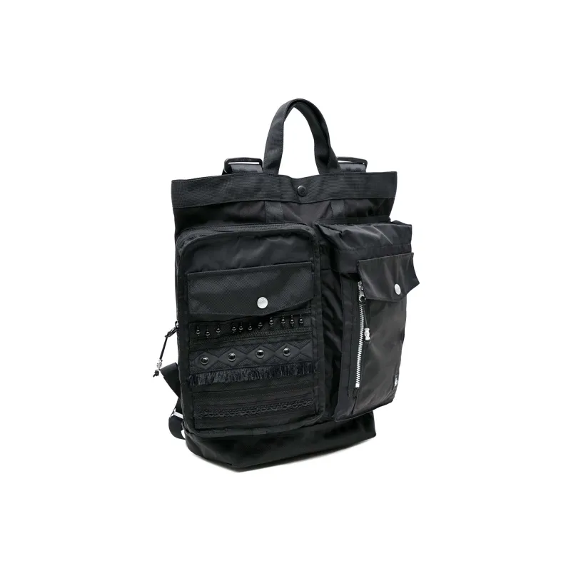 The MAD HATcher Polyamide Handbag Backpack Regular Unisex Navy Blue/Black-1