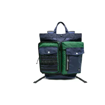 The MAD HATcher Polyamide Handbag Backpack Regular Unisex Navy Blue/Black