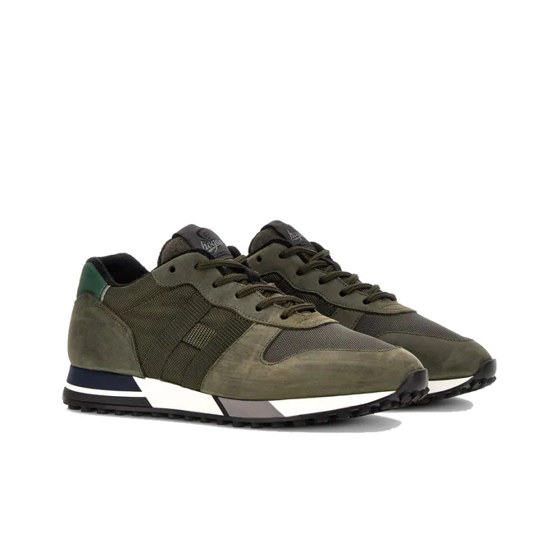 HOGAN H383 Low Top Casual Shoes Men's Green-1