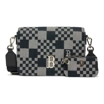 MLB Polyamide Combo Bag Shoulder Bag Crossbody Bag Regular Unisex Black Gray Color