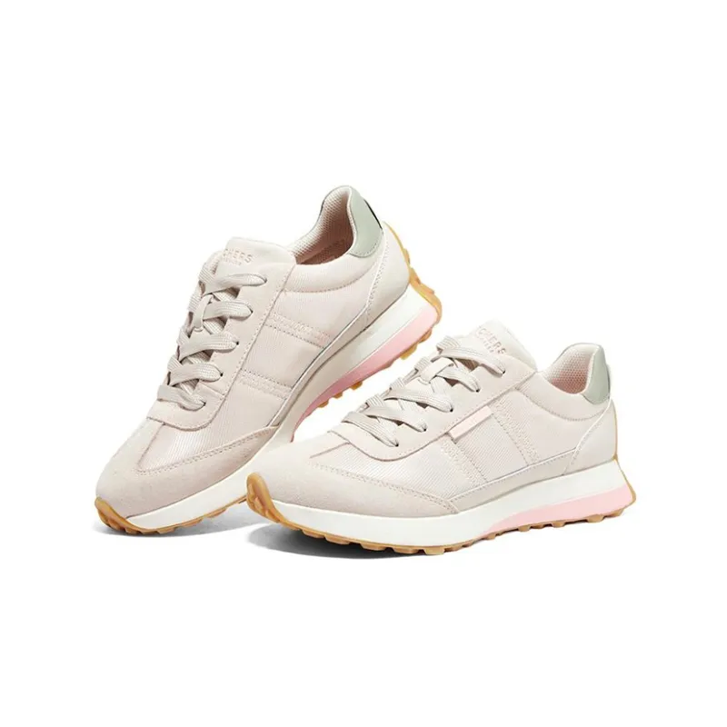 Skechers Gusto Cushioning Anti-Slip And Wear-Resistant Low-Top Casual Shoes Women's Beige Pink-2