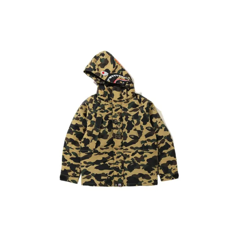 Bape 1st Camo Shark Snowboard Down Jacket-4