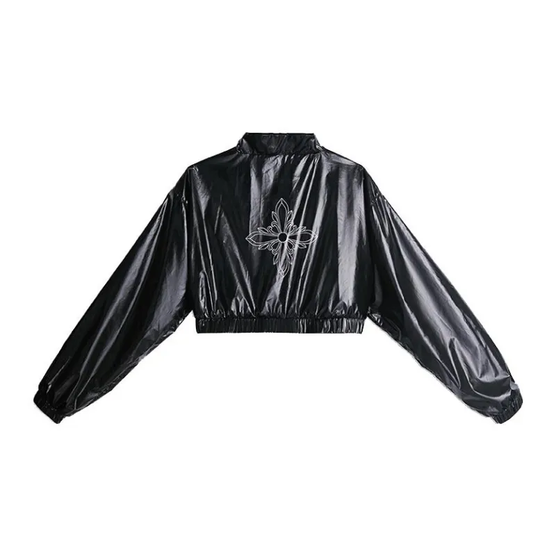 SMFK Cropped Coats Women's Midnight Black-1