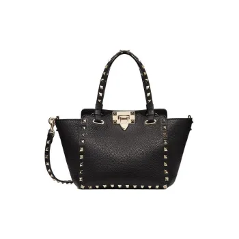 Valentino ROCKSTUD Grain Calfskin Shoulder Bag, Crossbody Bag, Handbag Mini Women's Black