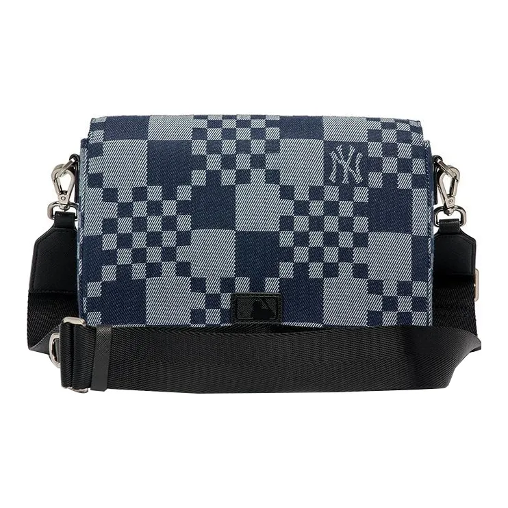 MLB Cotton Combo Bag Shoulder Bag Crossbody Bag Regular Unisex Dark Marine Blue Gray-1