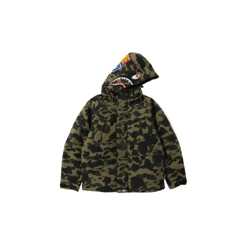 A BATHING APE Shark Series Down Jackets Men