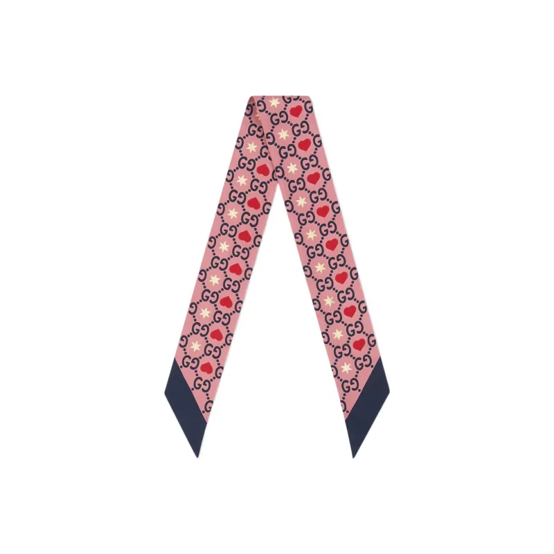 GUCCI Silk Scarves Women's Pink-1