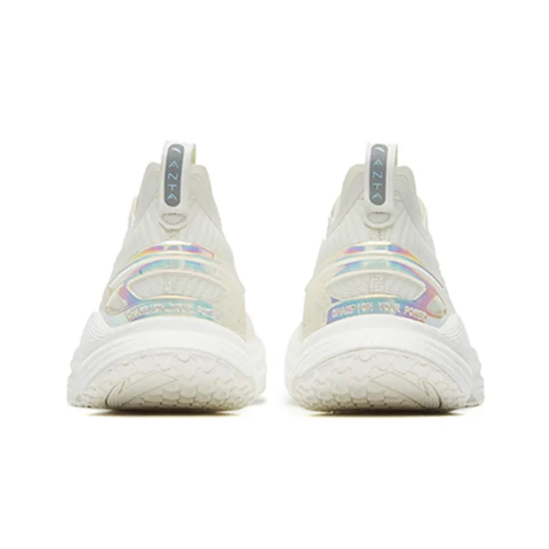 Anta Gen 3.0 Shock Absorbers Slip Resistant, Abrasion Resistant, Breathable Low Top Running Shoes Women's White-4