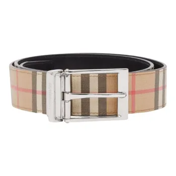 Burberry Vintage Plaid Double Sided Belt Men's