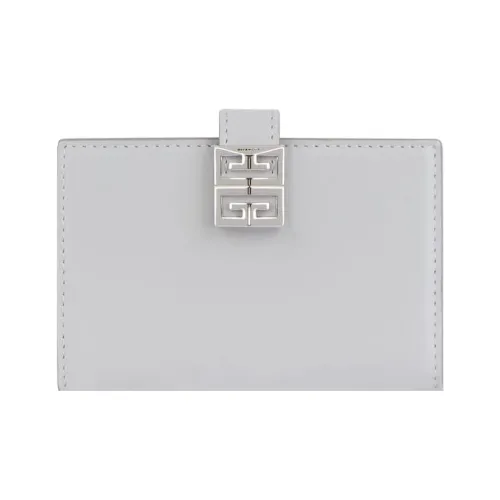GIVENCHY 4G Cow Leather Wallet Women's Gray