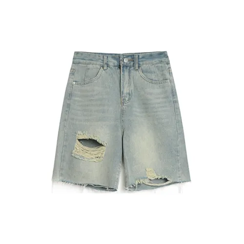 QYPRF Denim Shorts Women's Blue