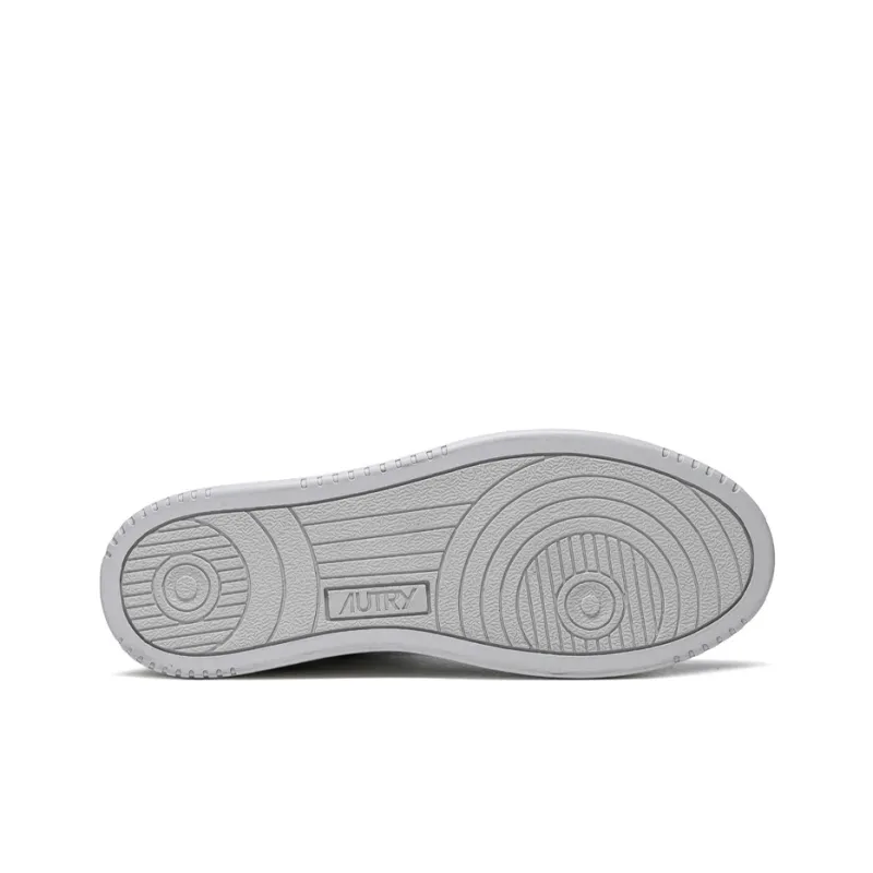 AUTRY Medalist Mid Leather Sneakers Two Toned 'White Grey' Women's-3