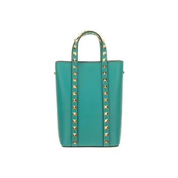 Valentino Leather Chain Bag, Shoulder Bag, Crossbody Bag, Handbag Women's Turquoise