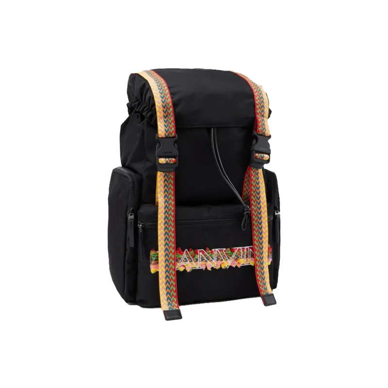 Lanvin Fabric Backpack Men's Black-5