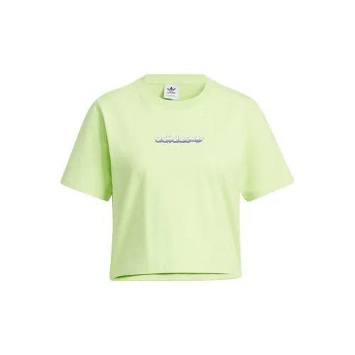 Adidas Originals Crop Tops Women's Lime Green