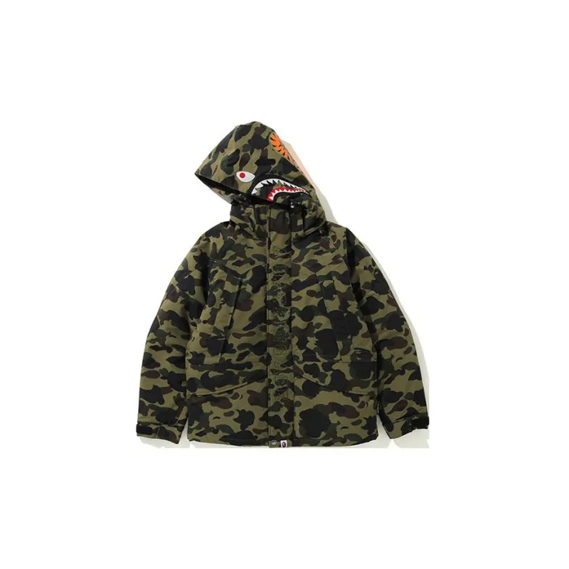 Bape 1st Camo Shark Snowboard Down Jacket-1