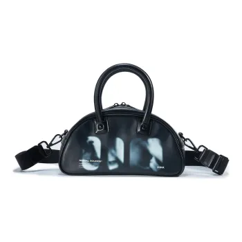 FPA Artificial Leather Handbag, Shoulder Bag, Crossbody Bag Regular Unisex Black