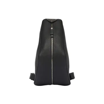 PRADA Leather Backpack Regular Men's Black