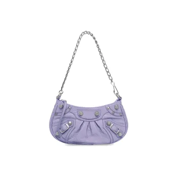 Balenciaga Le Cagole Mini Bag With Chain Lilac
