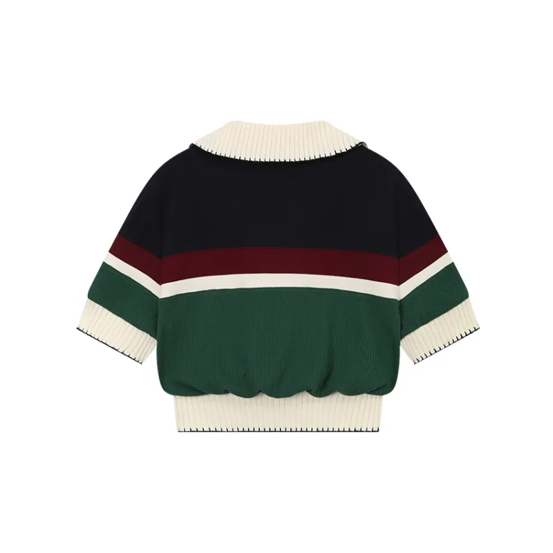 UOOYAA Crop Tops Women's Stripes-1