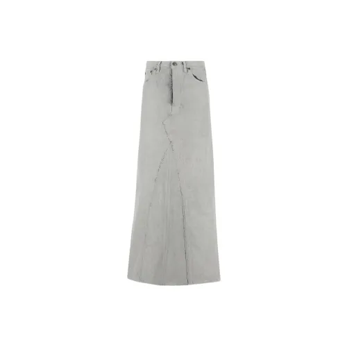 Maison Margiela Raw Cut Hem Midi Skirt
