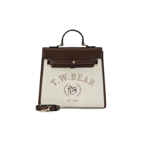 Teenie Weenie Crossbody Bags Off White With Dark Brown