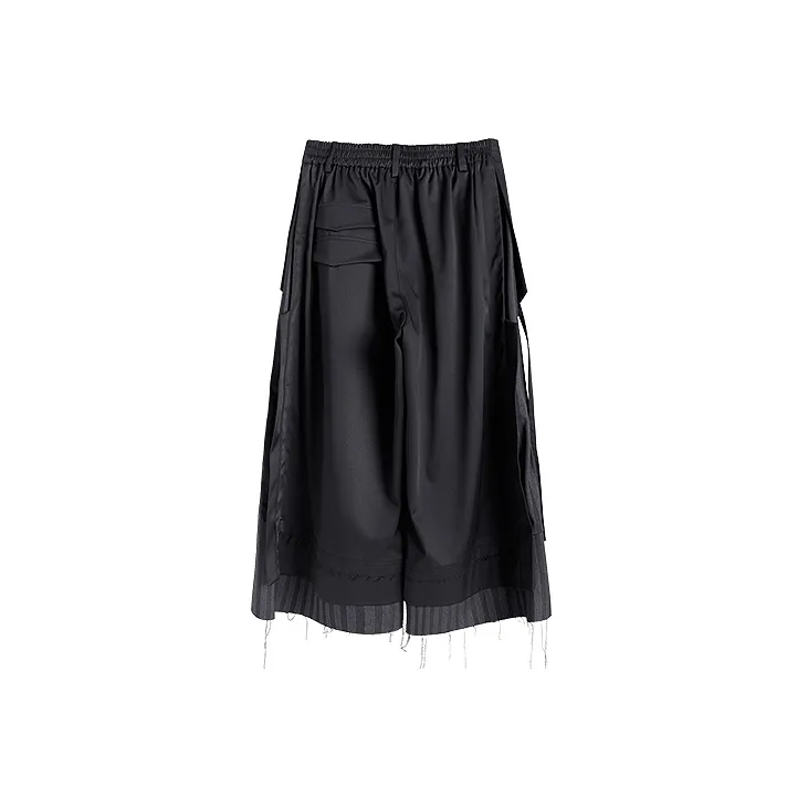 HUANXIANGZHE Casual Pants Unisex Black-1