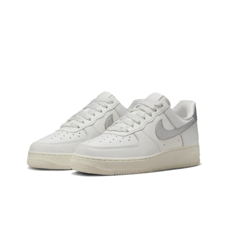Nike Air Force 1 '07 Summit White Sail White Metallic Silver Women's-2