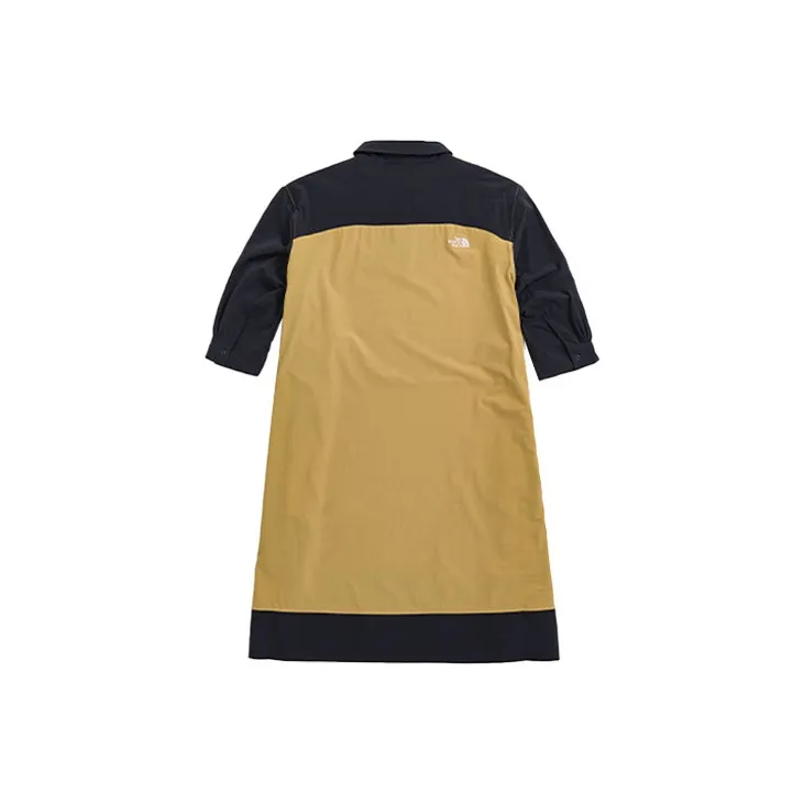THE NORTH FACE City Outdoor Collection FW22 Avant Garde Collection Short Sleeved Dress Women's Khaki-1