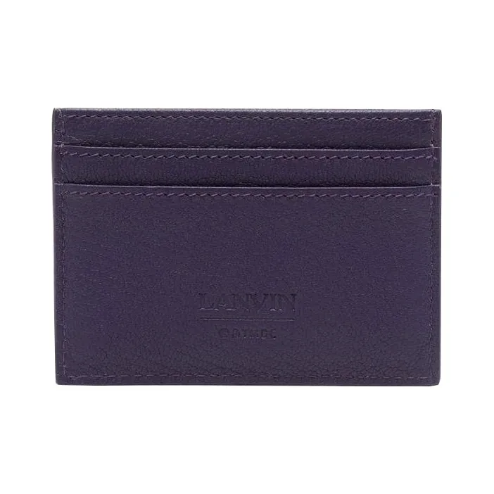 Lanvin DC COMICS Collaboration Lambskin Card Holder Men's Purple-1